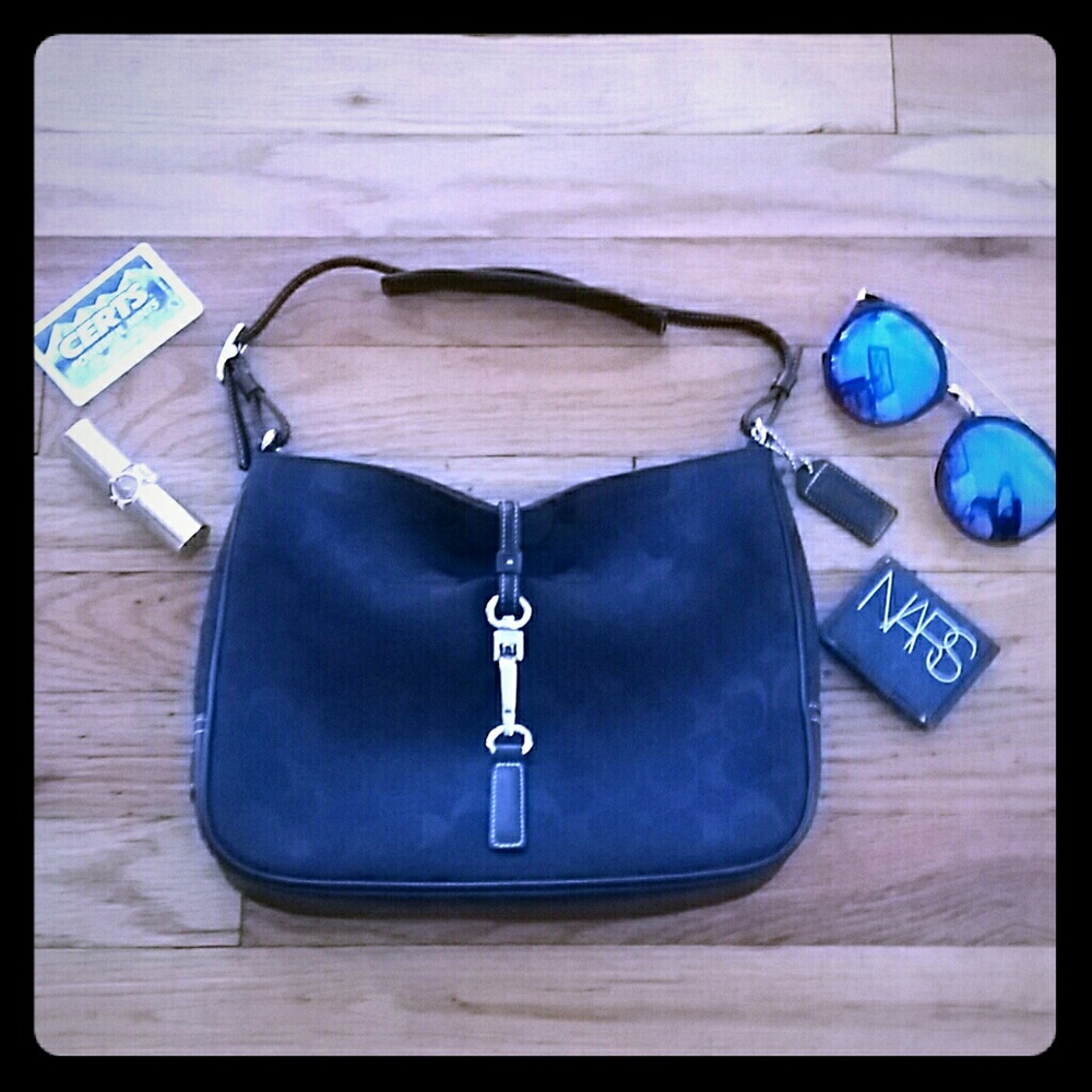 Coach black shoulder bag